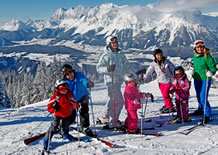 Familienurlaub im Winter in Ramsau am Dachstein in Österreich